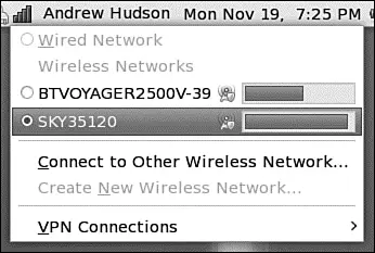FIGURE 29 The NetworkManager notification applet shown here already connected - фото 39