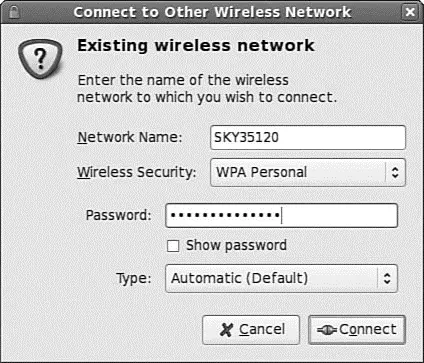 FIGURE 210 Use NetworkManager to configure your wireless network connection - фото 40