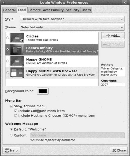 FIGURE 38 You use gdmsetupto configure the gdmloginscreen when using gdmas a - фото 48