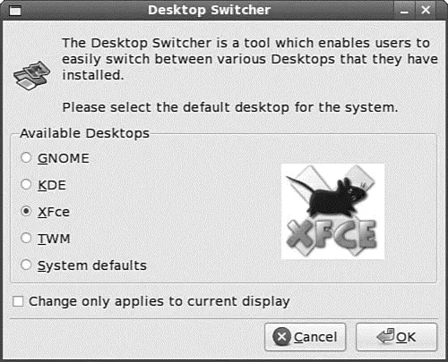 FIGURE 310 You use switchdeskto set the default window manager for X sessions - фото 50
