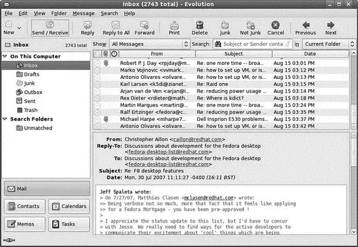FIGURE 53 With Evolution you can handle all your email and contacts and make - фото 55