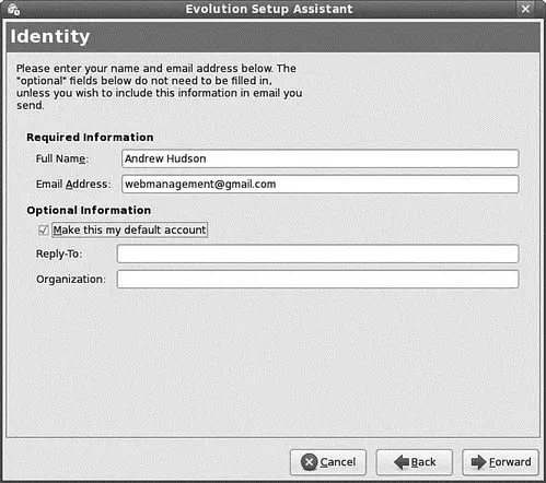 FIGURE 54 You can launch and configure Evolution with just a few simple - фото 56