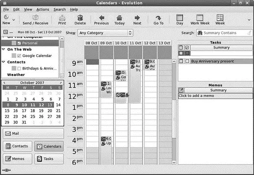 FIGURE 57 The calendar application Tools screen is where the information can - фото 59
