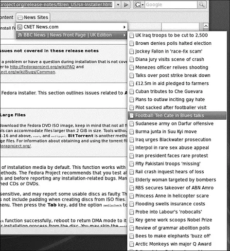 FIGURE 510 Live Bookmarks for Firefox making all your news fixes just a mouse - фото 62