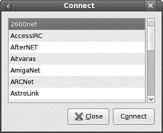 FIGURE 514 The main XChat screen presents a list of available public servers - фото 66