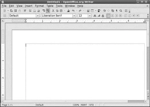 FIGURE 61 OpenOfficeorg Writer awaiting your input As is the case with many - фото 70