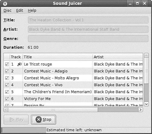 FIGURE 74 Create your own digital music collection with Sound Juicer - фото 90