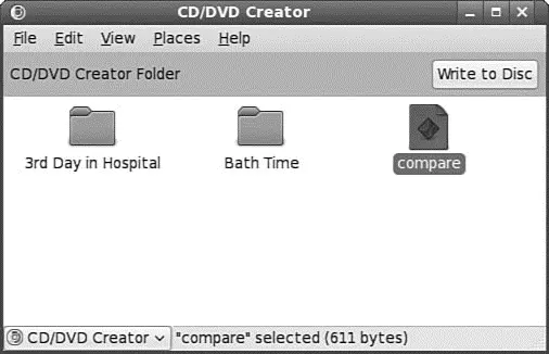 FIGURE 711 Creating a CD or DVD using the Nautilus browser is made easy with - фото 97