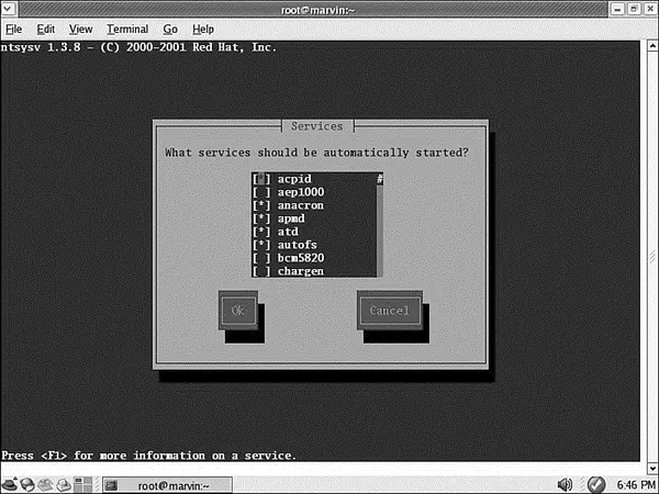 FIGURE 111 The ntsysvutility manages only which services are started in the - фото 119