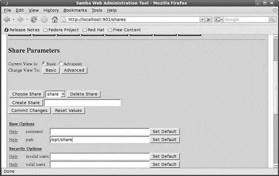 FIGURE 197 Use the SWAT Shares page to set up sharing of a portion of your - фото 155