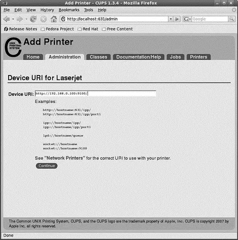 FIGURE 1915 Enter the connection details as appropriate for your printer - фото 163