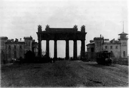 Конечная остановка конки у Московских ворот Начало 1900х гг - фото 50