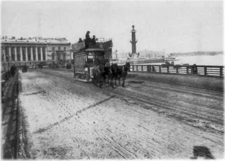 Конка 1910е гг Городская карета 1900е гг Трамвай на льду Невы - фото 54