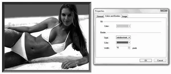 Рис 24 Решение для рамочки от Web Page Maker Пока мы в Свойствах не - фото 26