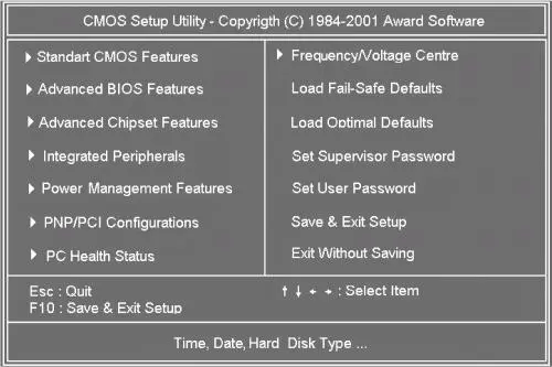 Рис 33 Внешний вид Award BIOS Award BIOS установлен на большинстве - фото 23
