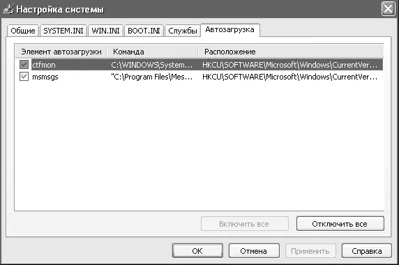 Рис 589 Окно утилиты msconfig После установки операционной системы Windows - фото 167