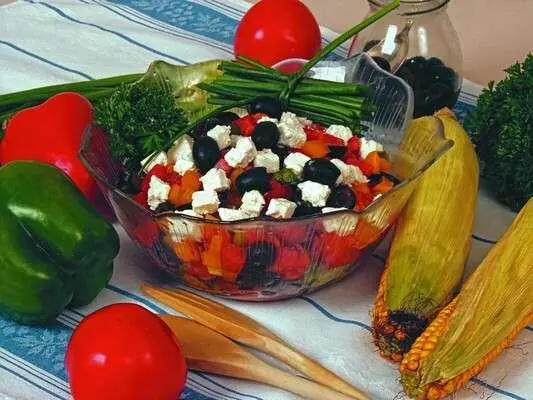 Продукты На 1 порцию 1 желтый и 1 зеленый болгарский перец 1 помидор 40 - фото 18