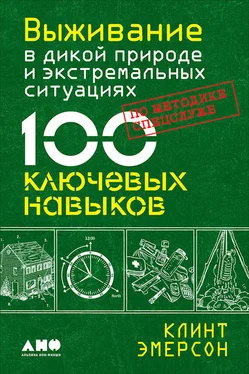 Клинт Эмерсон Выживание в дикой природе и экстремальных ситуациях. 100 ключевых навыков по методике спецслужб обложка книги