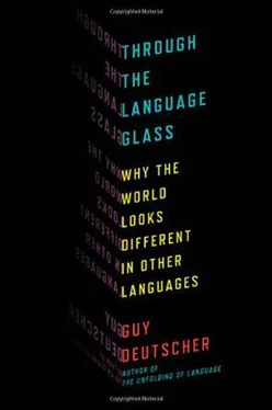 Guy Deutscher Through the Language Glass, Why the World Looks Different in Other Languages обложка книги