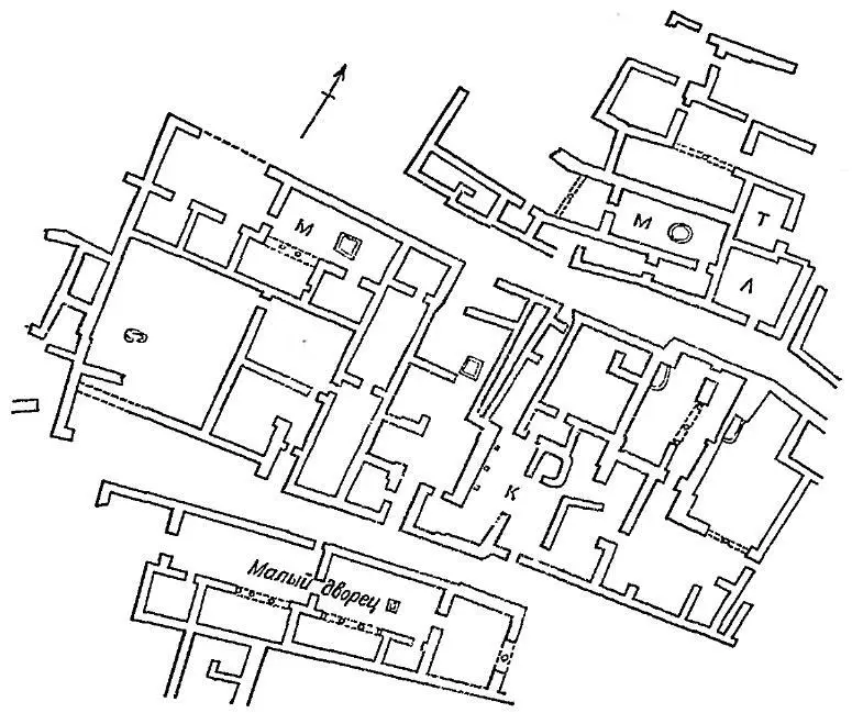 Рис 17 Район малого дворца Бейджесултан II м мегарон к конюшни л - фото 19