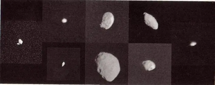 This is a family portrait of some of the small moons of Saturn All of them - фото 30