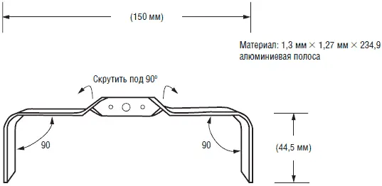 Рис 119 Средние ноги При изготовлении центральных ног в алюминиевой полосе - фото 202