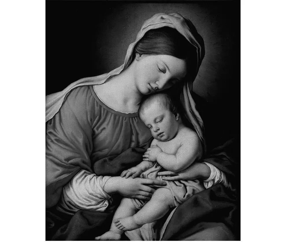 An iconic image of the Virgin Mary holding baby Jesus In most cultures - фото 41