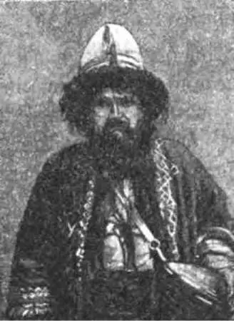 Дервиши монахи в остроконечных шляпах и рваных халатах с большими посохами в - фото 11