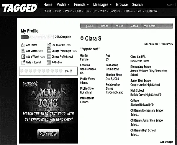 Рис П4Tagged новый сайт социальных сетей для детей и подростков Orkut - фото 98