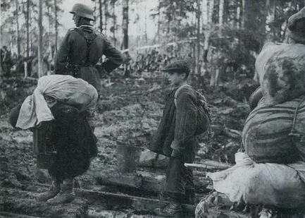 Просека Эрика Беженцы Фото Гудлаха Болотная дорога 1942 г Фото - фото 17