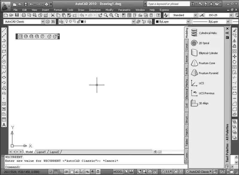 Рис 18Классический вид окна программы AutoCAD Познакомимся с ним подробнее - фото 11