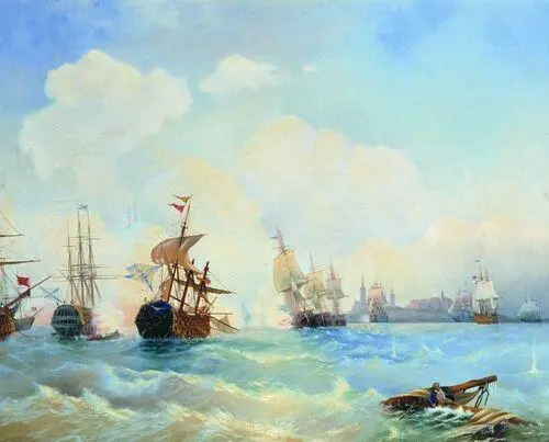 А П Боголюбов Ревельский бой 2 мая 1790 г Герцог Зюдерманландский - фото 74