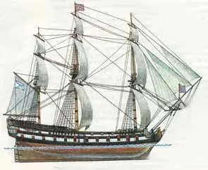 Линейный корабль Трех Иерархов был построен в 1766 году в СанктПетербурге на - фото 41