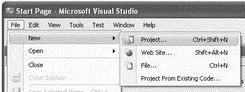 Figure 26 In the Visual C development setting you see the New Project dialog - фото 10