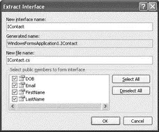 Figure 258 The new interface is saved in a new cs file In this example the - фото 62