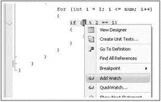 Figure 264 When you use the Add Watch feature the variable you are watching - фото 68
