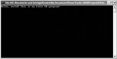 Figure 33 To return to Visual Studio 2008 press the Enter key and the console - фото 84