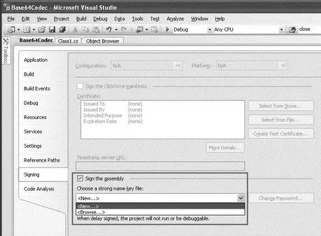 Figure 1528 In the Create Strong Name Key dialog see Figure 1529 specify - фото 238