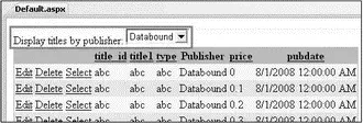 Figure 1717 To configure the first LinqDataSourcecontrol so that the - фото 304