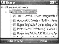 Figure 1813 For each TreeView node representing a feed title such as Wrox - фото 331
