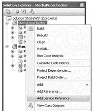 Figure 203 In the Add Service Reference dialog enter the URL for the Web - фото 454