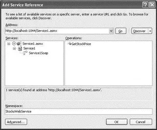 Figure 204 In Visual Studio 2008 the Add Service Reference option replaces - фото 455