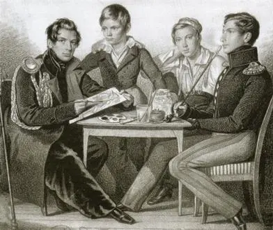 Рисунок К К Гампельна 1825 г Портрет военного со слугой Рисунок А П - фото 28