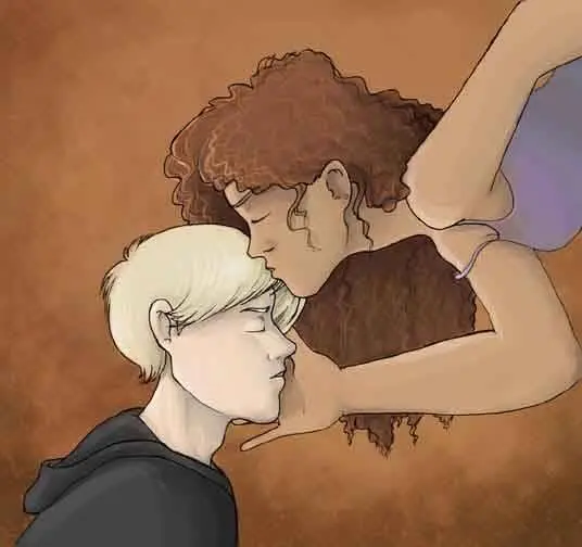 She drew back Draco she began His eyes opened but there was no chance for - фото 21