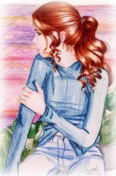 Fleur was sitting on the bed beside him her head inclined Her long hair - фото 43