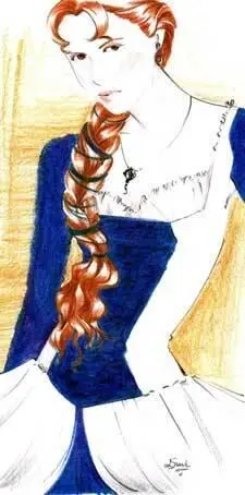 She pulled back her wildly curling hair with a ribbon and turned to face - фото 51