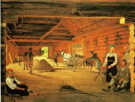 16 А ВЕНЕЦИАНОВ Гумно 17 Б КУСТОДИЕВ Московский трактир С жанрами - фото 20