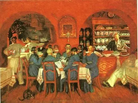 17 Б КУСТОДИЕВ Московский трактир С жанрами изобразительного искусства вы - фото 21