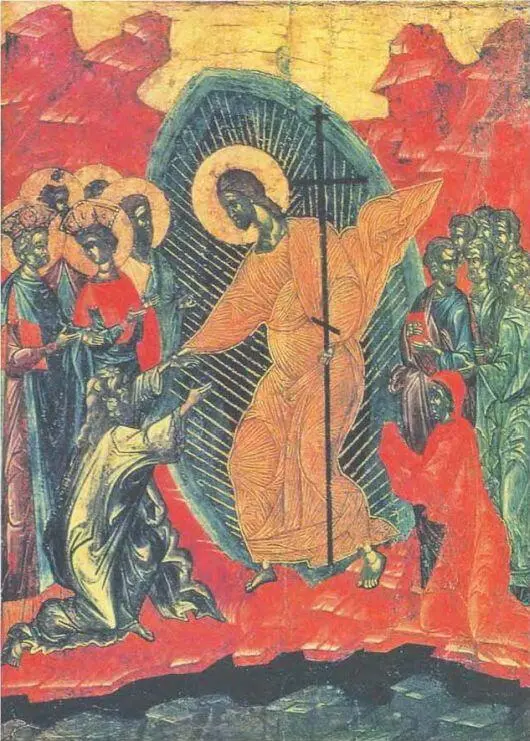 Сошествие Христа во ад Русская икона конца XIV начала XV века В - фото 437