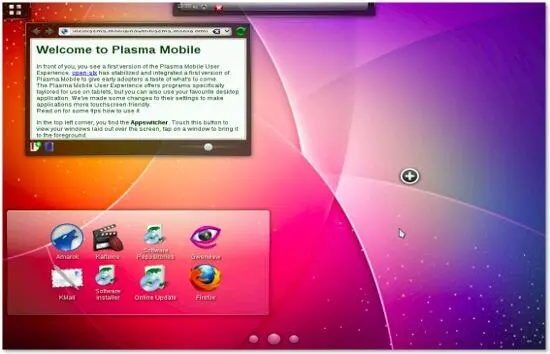 Рабочий стол Plasma Active С первого взгляда понятно что интерфейс адаптирован - фото 38